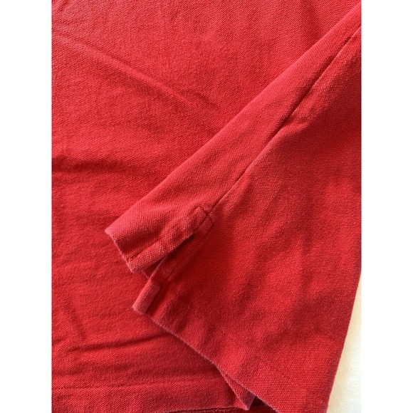 Polo Ralph Lauren, Golf Shirt Mens 2XLT Red w/Navy Blue Pony Preppy - Picture 7 of 12